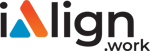 iAlign.work - Black letters